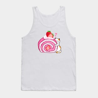 Strawberry Roll Cake Tank Top